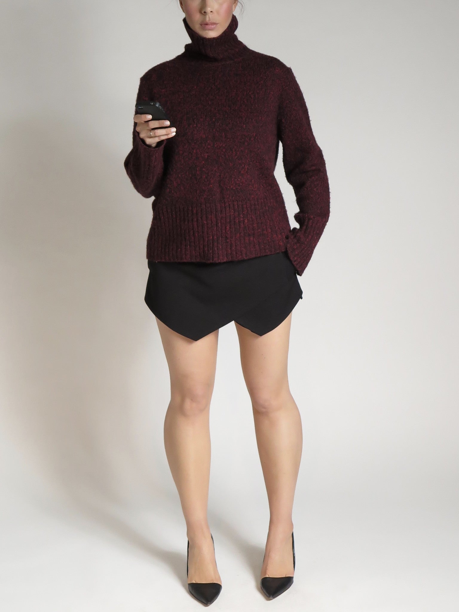 Currant Turtleneck