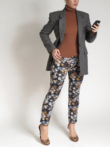 Silk Rust Turtleneck