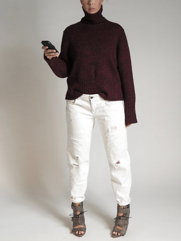 Currant Turtleneck