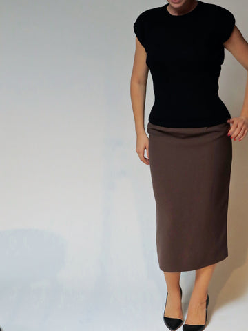 Tailored Mink Pencil Skirt