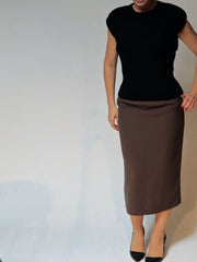 Tailored Mink Pencil Skirt