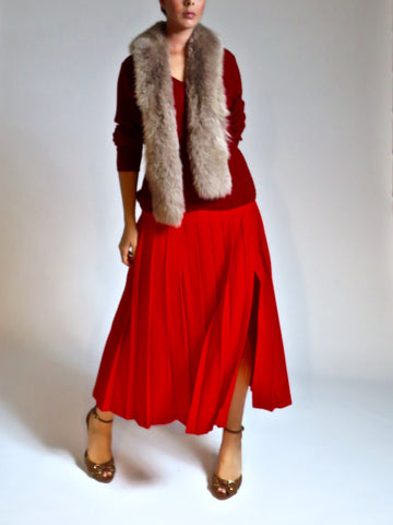 Z Brick Red Slouchy Sweater