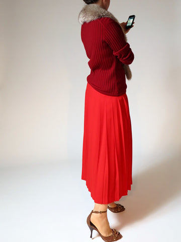 Z Brick Red Slouchy Sweater