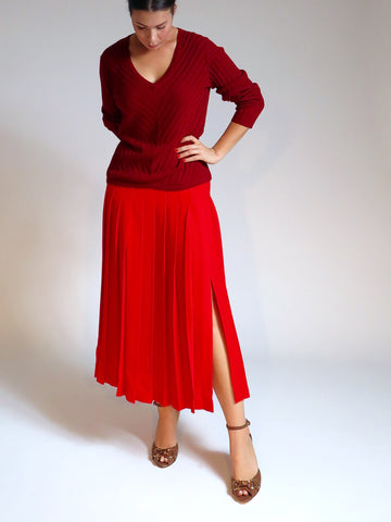 Z Brick Red Slouchy Sweater