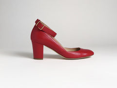 Y Red Stacked Heel