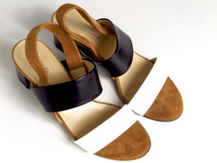 Y Color Blocked Heels