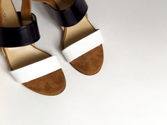 Y Color Blocked Heels