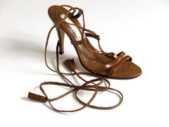 Y Leather Wrap Arounds