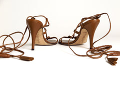 Y Leather Wrap Arounds