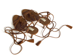 Y Leather Wrap Arounds